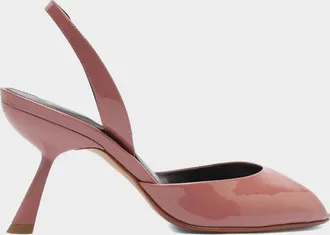 Alexandre Birman 85mm Miranda Patent Leather Slingback Pumps