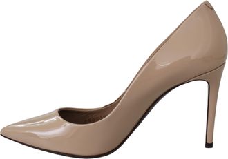 Dolce & Gabbana Beige Patent Leather Stiletto Heel Womens Pumps (Pre-Owned)