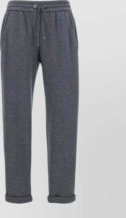 Brunello Cucinelli joggers elastic waistband rolled cuffs