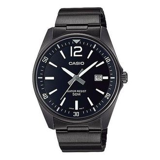 Casio Male DRESS Japan / South Korea Fashion Sports Black Analog MTP-E170B-1BVDF