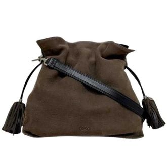 Loewe Pre-owned Cross Body Bags, female, Brown, Size: ONE SIZE Pre-owned Shoulder Bag
