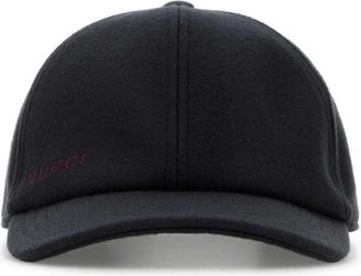 Gucci Navy Blue Wool Baseball Cap