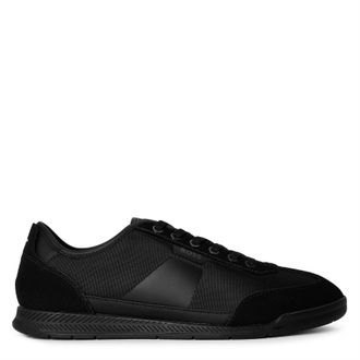 HUGO BOSS Mens Nitan Lowp Nymith 10271652 01 Low Top Trainers in Black - Size UK 9