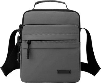 Generic Compatible For Mens Simple Commuting Shoulder Bag(White)