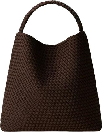 Naghedi Nomad Hobo Large - Dames - Tassen - Bruin - Maat: ONE Size Kasjmier