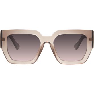 Kurt Geiger 55mm Square Sunglasses in Mauve Crystal at Nordstrom Rack