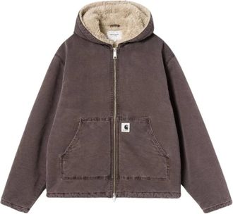 Carhartt Work in Progress Hombre, Chaquetas, Marr&oacute;n, Talla: L