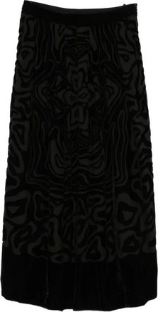 Ulla Johnson Valleta rok met patroon - Zwart