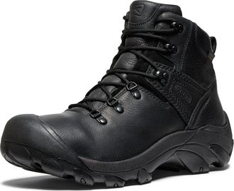 Keen Mens Pyrenees Mid Height Waterproof Hiking Boots, Black/Legion Blue, 10.5