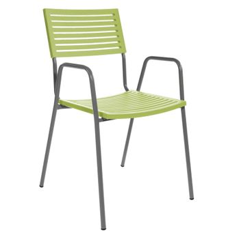 Schubiger M&ouml;bel Gartenstuhl Bodensee Lamello mit Armlehne