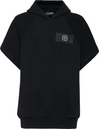 Plein Sport Heren, Sweatshirts & Hoodies, Zwart, Maat: L Katoen