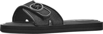 Michael Kors Mk Pool Slides Womens Sandals Black : 10 M, Synthetic
