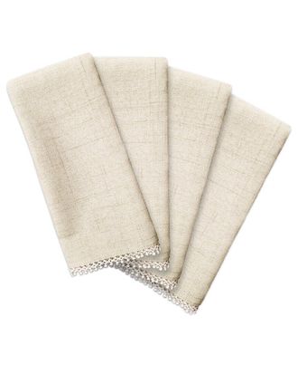 Lenox Set Of 4 French Perle Solid Napkins