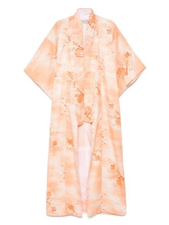 A.N.G.E.L.O. Vintage Cult 1970s floral-print coat - Orange