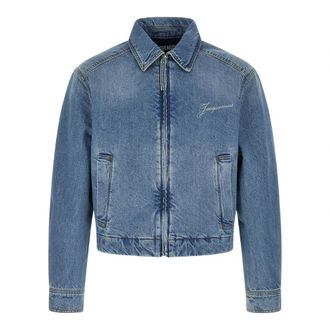 Jacquemus La Veste De-N&icirc;mes Canevas - Heren - Spijkerjassen - Blauw - XL - Katoen - Jassen
