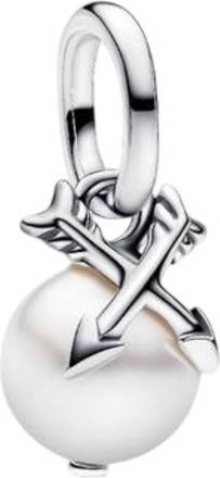Pandora Sterling Sillver Pearl & Arrows Mini Dangle Charm
