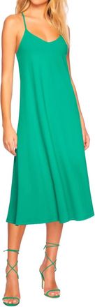 Susana Monaco Racer Tank Midi Dress 32 In Nettle