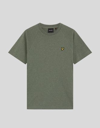 Lyle & Scott Lyle And Scott Mens Marl Raglan T-Shirt - Tan - Size: Regular/50
