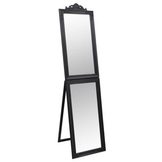 vidaXL Espejo De Pie Negro 50x200 Cm Vidaxl