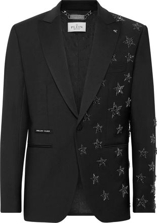 Philipp Plein Blazer Stars in lana - Nero