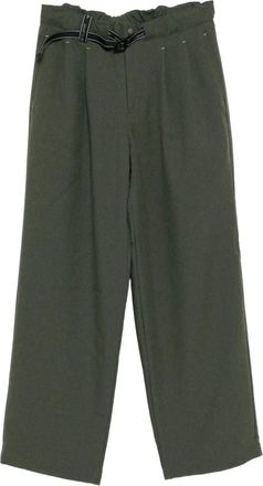 And Wander Pantaloni a gamba ampia - Verde