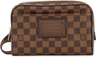 Louis Vuitton Brown Damier Canvas Ebene Exotic Leather Fanny Pack (Pre-Owned)