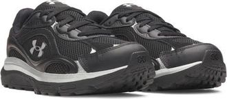 Under Armour UA Tech Runner Sneaker in Black/Metallic Silver at Nordstrom, Size 10.5