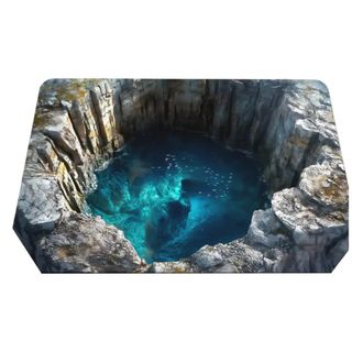 OEM Alfombra De Entrada Art&iacute;stica Con Dise&ntilde;o Visual 3d, Alfombra Absorbente Para El Suelo