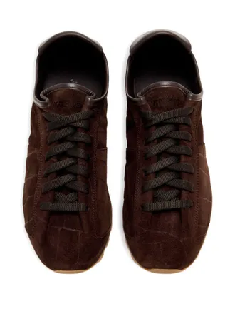 Jacquemus Suede Lace-Up Sneaker - Brown