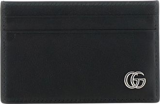 Gucci GG Marmont Card Case - Heren - Accessoires - Zwart - Maat: ONE Size Leer