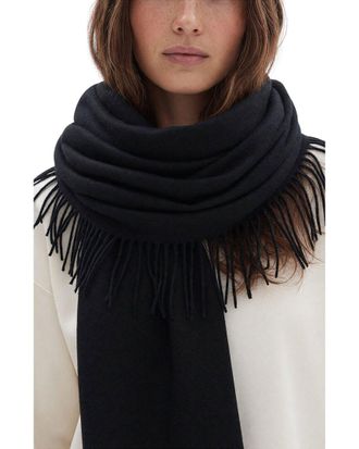 Nicole Miller Double Fringe Scarf