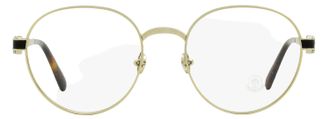 Moncler ML5179 Round Metal Eyeglasses - Gold
