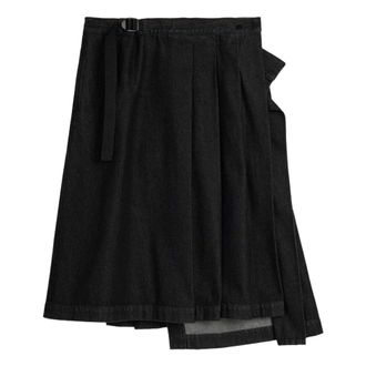 adidas (WMNS) adidas x Y-3 Denim Skirt Asia SIzing Black KS1449