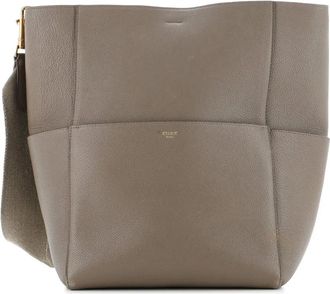 Celine Sangle Seau Bag grote kalfsleren schoudertas - Bruin