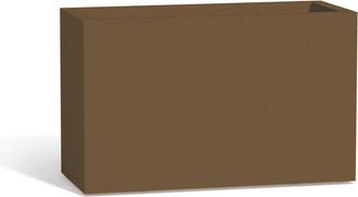Monacis Monacis - Jardinera Rectangular De Resina 80x35 Cm Mod. Flowerpot Bronce