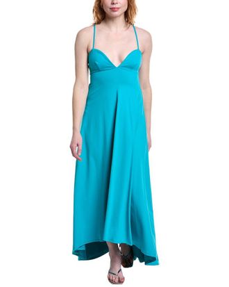 Susana Monaco Sweetheart String High-Low Maxi Dress