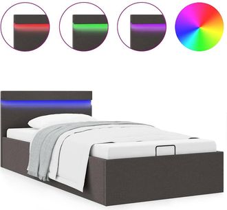vidaXL Vidaxl - Cama Canap&eacute; Hidr&aacute;ulica De Almacenaje Sin Colch&oacute;n Gris 100x200cm