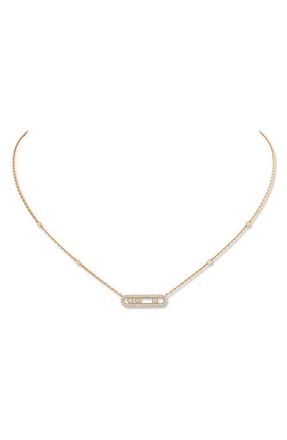 Messika Baby Move Diamond Necklace in Yellow Gold at Nordstrom
