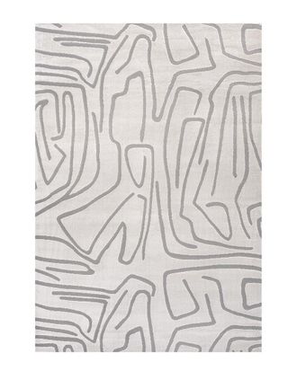 Jonathan Y Designs Jonathan Y Alcina Modern Scandinavian Graphic Lines High-Low Area Rug