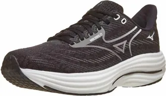 Mizuno Mens Wave Rider 29 Running Shoes In Black Sand/quiet Shade