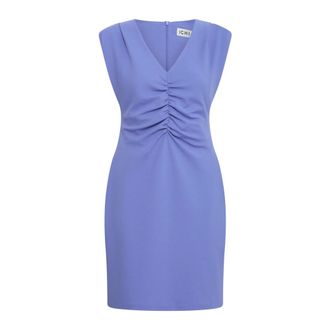 Ichi Korte Jurken - Dames - Korte kleedjes - Blauw - S - Kleedjes