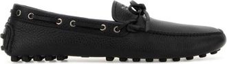 Prada Black Logo Loafers