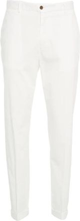BRIGLIA 1949 Witte Chino Broek met Elastische Tailleband - Heren - Chinos - Wit - 2XL - Broeken
