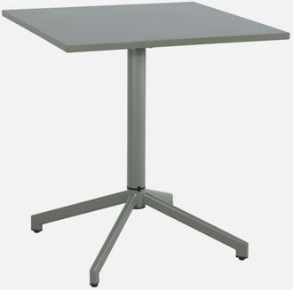 Sweeek Mesa De Jard&iacute;n Bistr&oacute; Cuadrada Plegable De Acero, 2 Personas