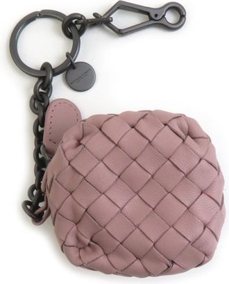 Bottega Veneta Dusty Pink Leather Coin Purse/Coin Case (Pre-Owned)