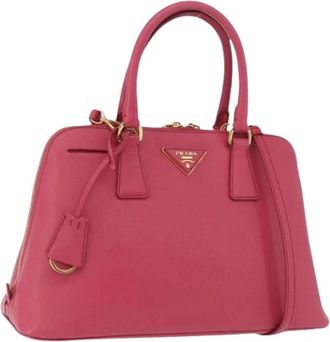 Prada Pre-owned Vintage Hand Bag - Dames - Vintage Handtas - Roze - ONE Size - Leer - Vintage