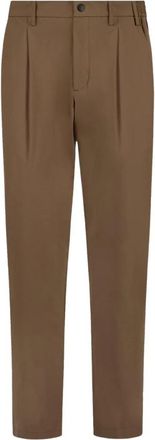 People of Shibuya Kobra Broek - Heren - Straight fit broeken - Bruin - S - Polyester - Broeken