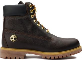 Timberland Mens 6 Premium Waterproof Boots - Brown Leather - Size UK 10