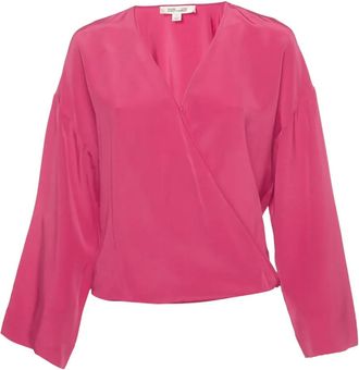 Diane Von F&uuml;rstenberg Top a maniche lunghe - Rosa