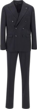 Manuel Ritz Dresses Blue - male - Manuel Ritz - Double Breasted Suits - Blue - XL - Suits